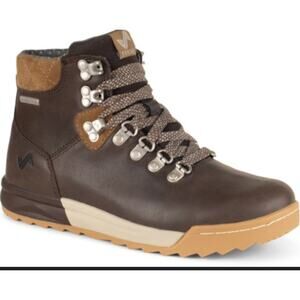 Forsake Patch Hiking Boots 8 Brown Mocha NWT Leather Ankle Booties Lace Comfort